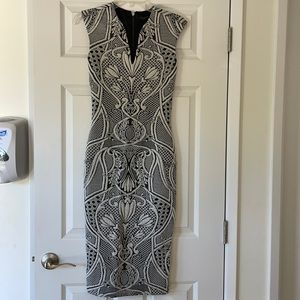 Ted Baker London Sancha Jacquard Midi Dress. Sz 1.